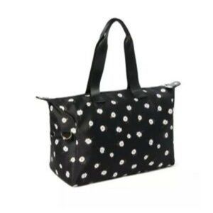 Alice + Olivia Daisy Print Large Multi-Pocket Duffel Bag